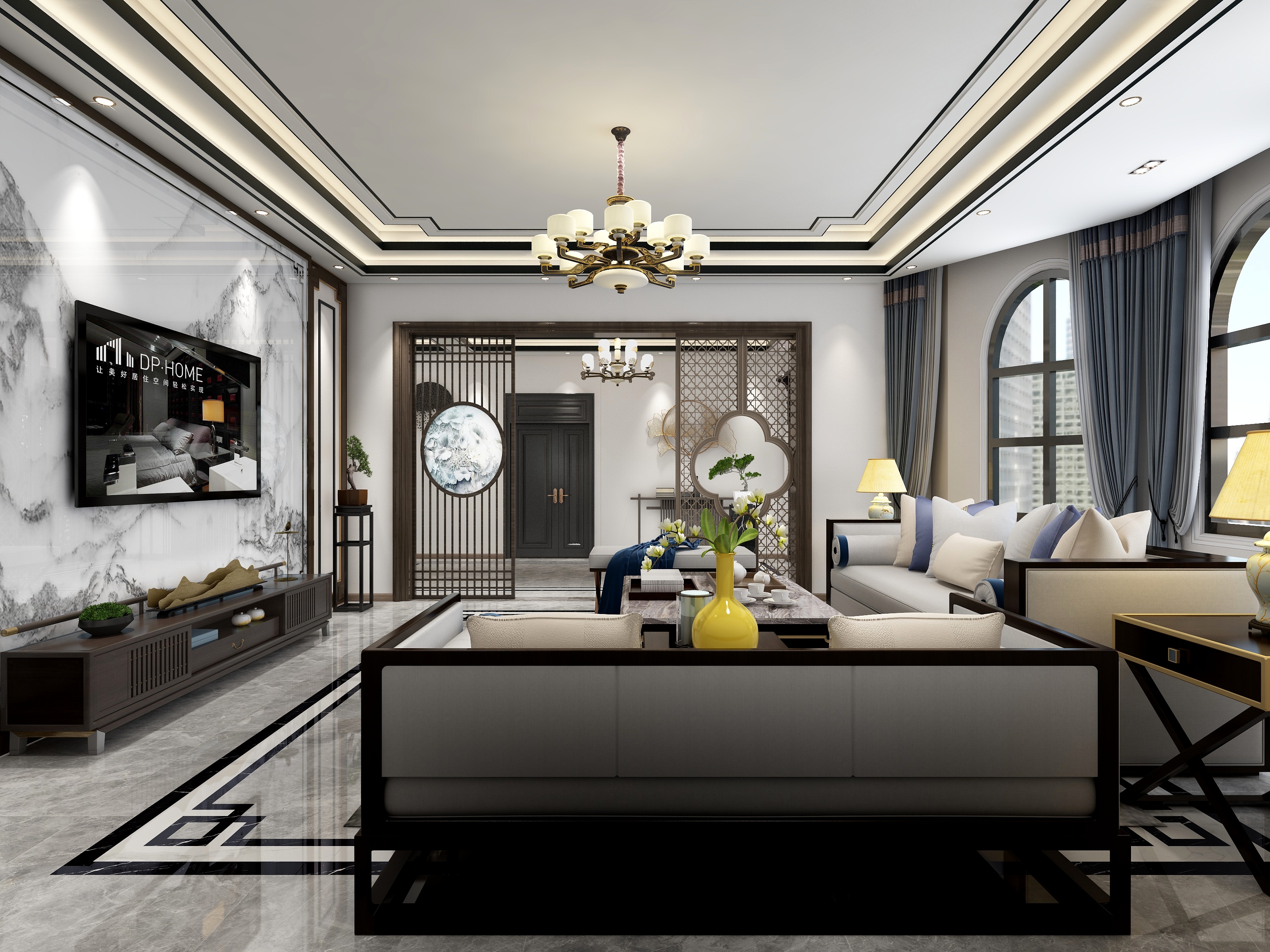 L文江-新中式装修效果图