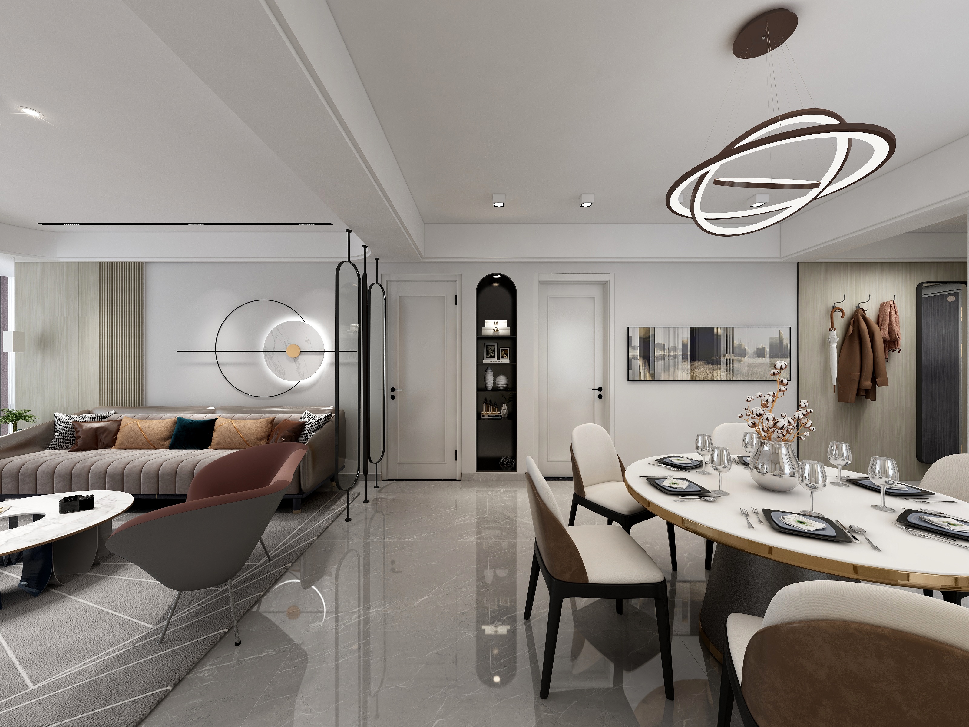 秋禾装饰DQ设计谢德鹏-秋禾装饰·水岸蓝桥3#1909雅居-装修设计方案