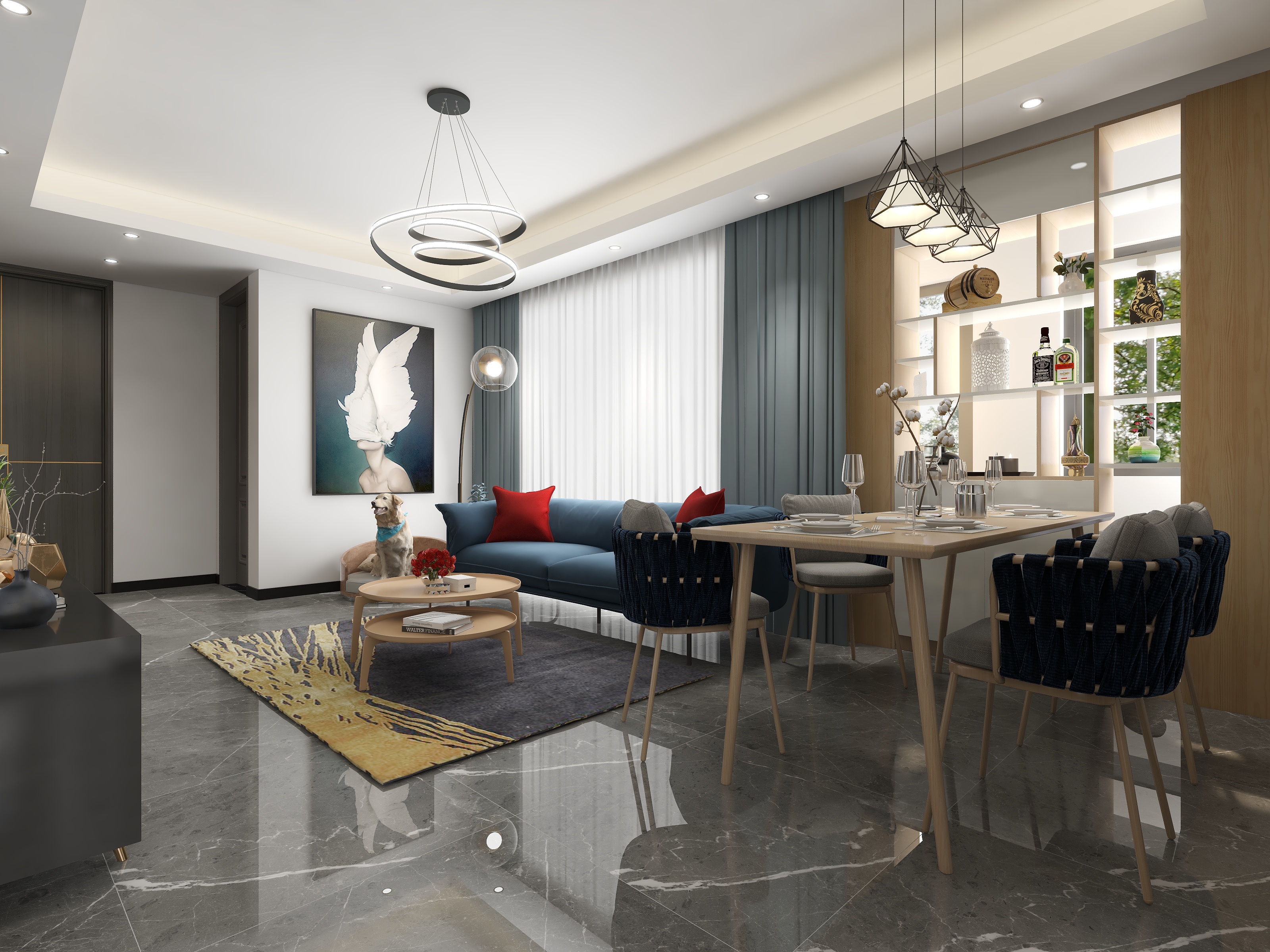 邓勇华-瑞和园89.50㎡B户型3室2厅1卫-装修设计方案