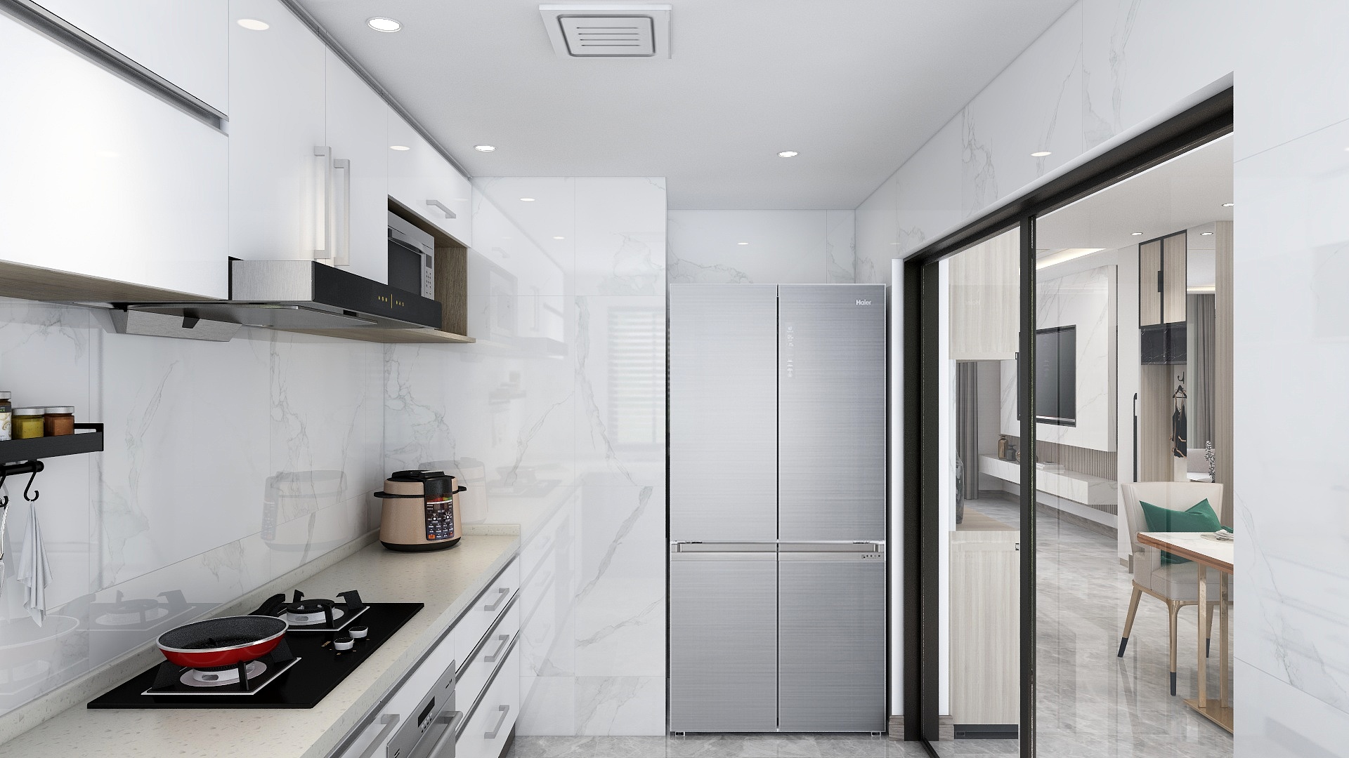 十沐宿设计工作室-现代轻奢简约4居室装修效果图