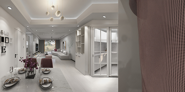 世友装饰设计中心-新天地02户型-装修设计方案