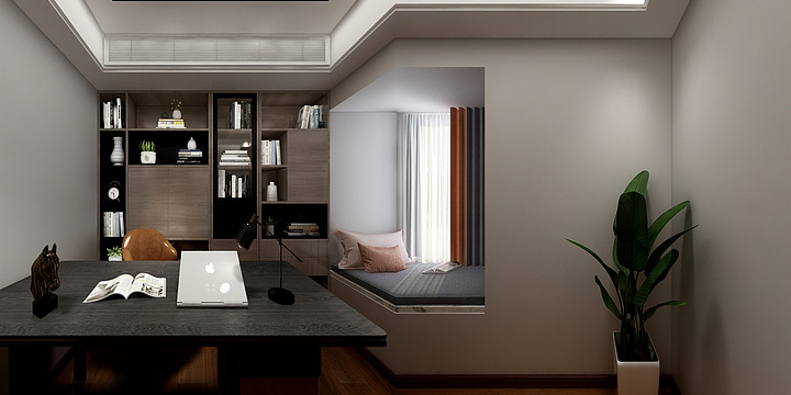 满晨-现代简约样板房-初-装修设计方案