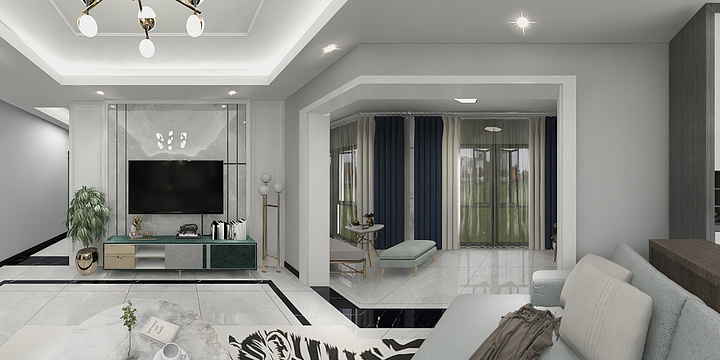 smile墨-欧景城四室-装修设计方案