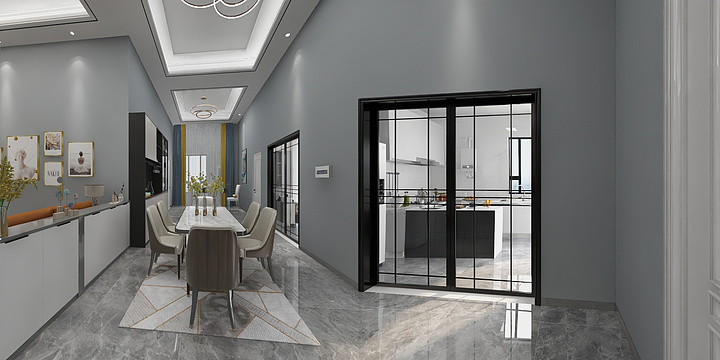 漆河兔宝宝-傅家育一层别墅效果图-装修设计方案