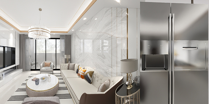 Linii-翡翠阳光2栋01户型（方案三）-装修设计方案