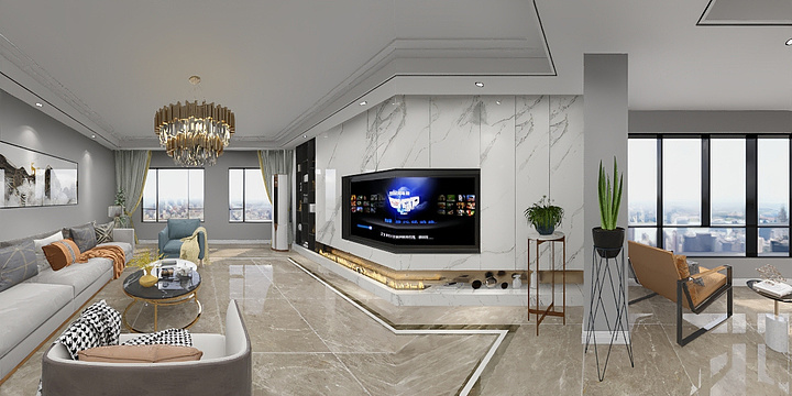 北木1323-玺云台南区11-2-602效果图-装修设计方案