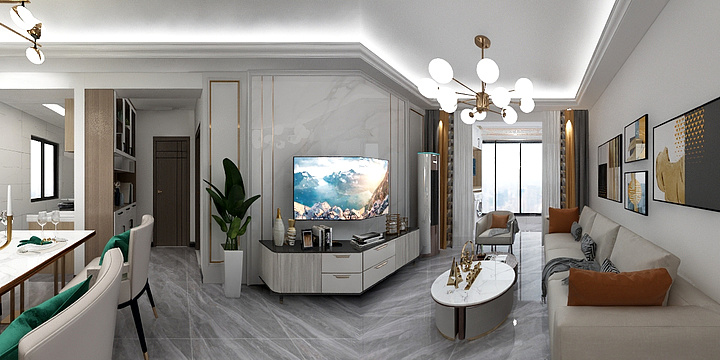 柳州绿苹果瓷砖-荣和千千树13-2-02户型-副本-装修设计方案