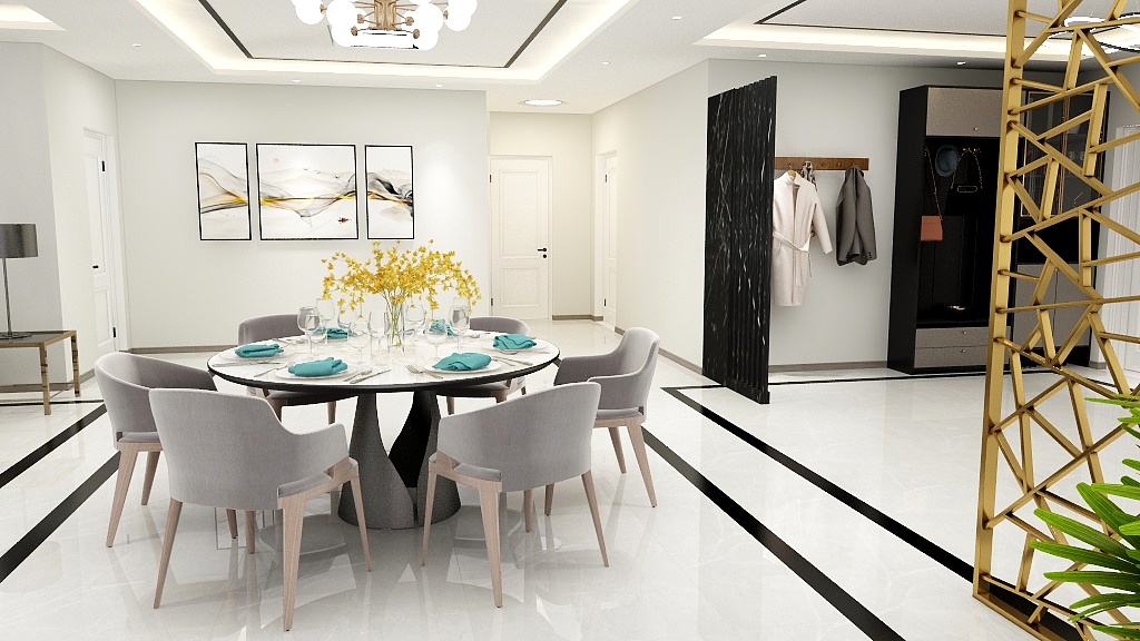 卫斯理-翡丽中央1-705于总-装修设计方案