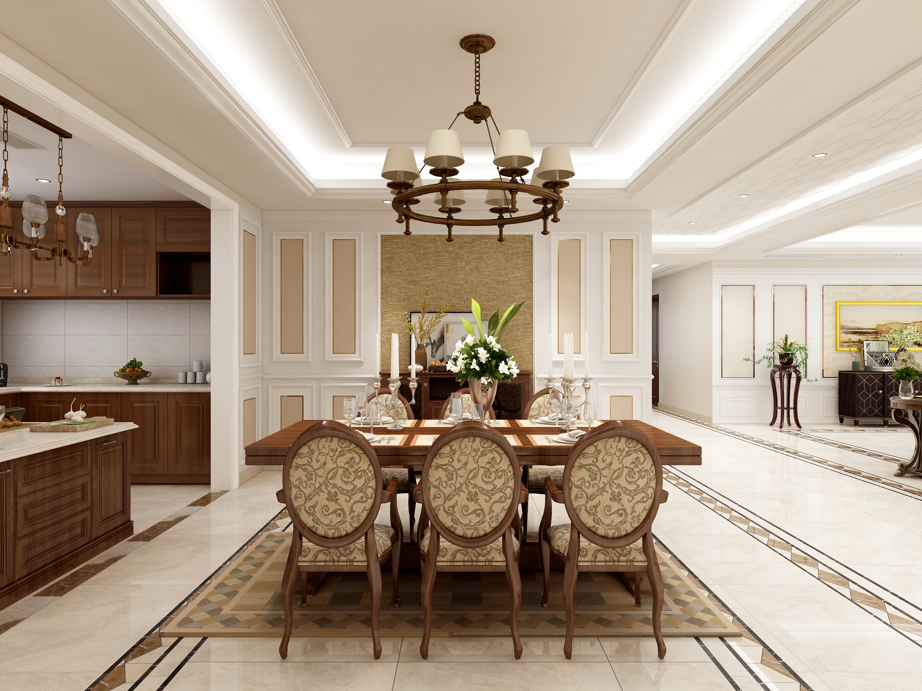 湛智华-简美341平6房装修效果图