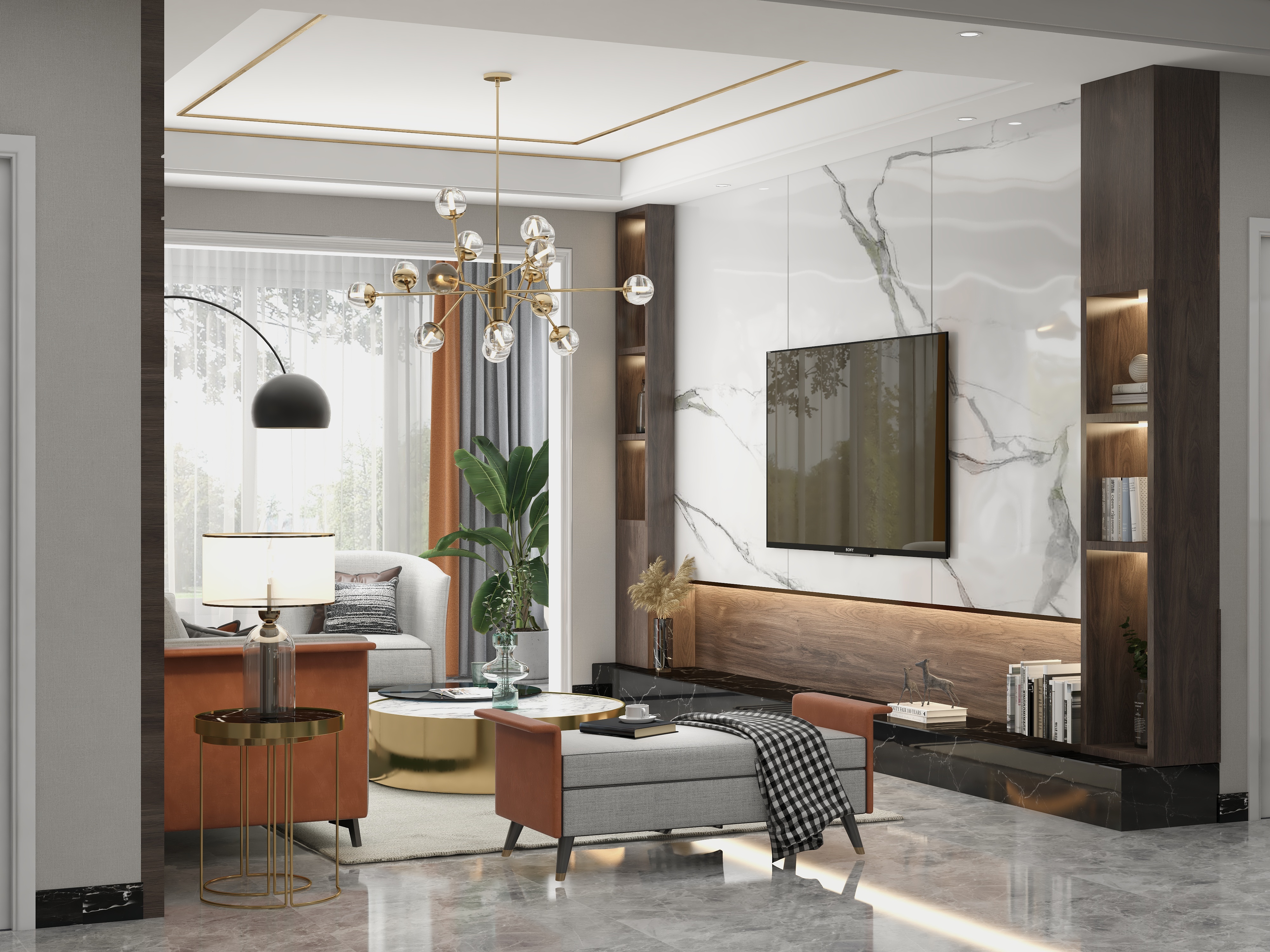 晏路翔-班花-121平现代轻奢-装修设计方案