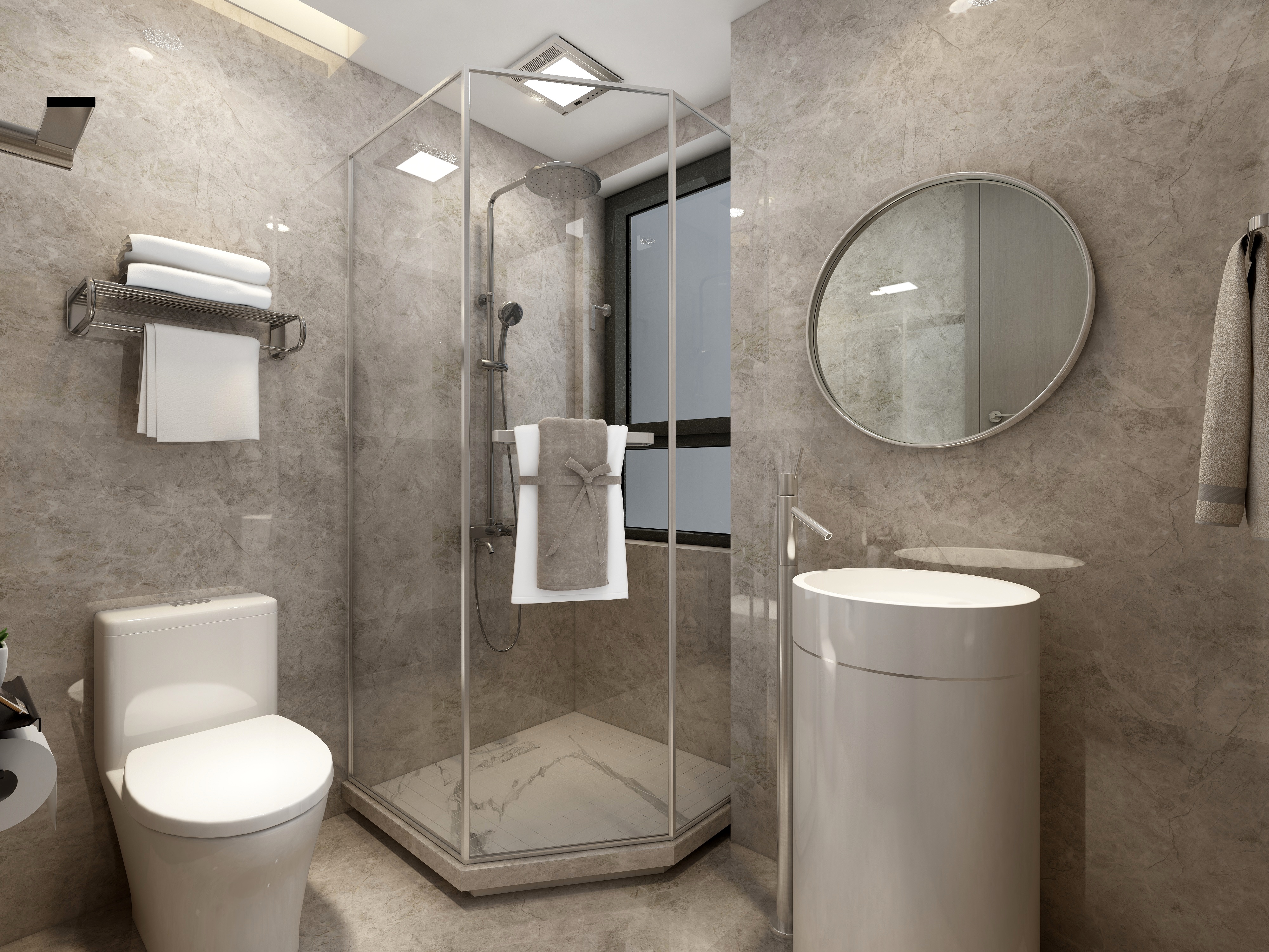 梁筑设计-《复式三层》新现代主义270平装修效果图