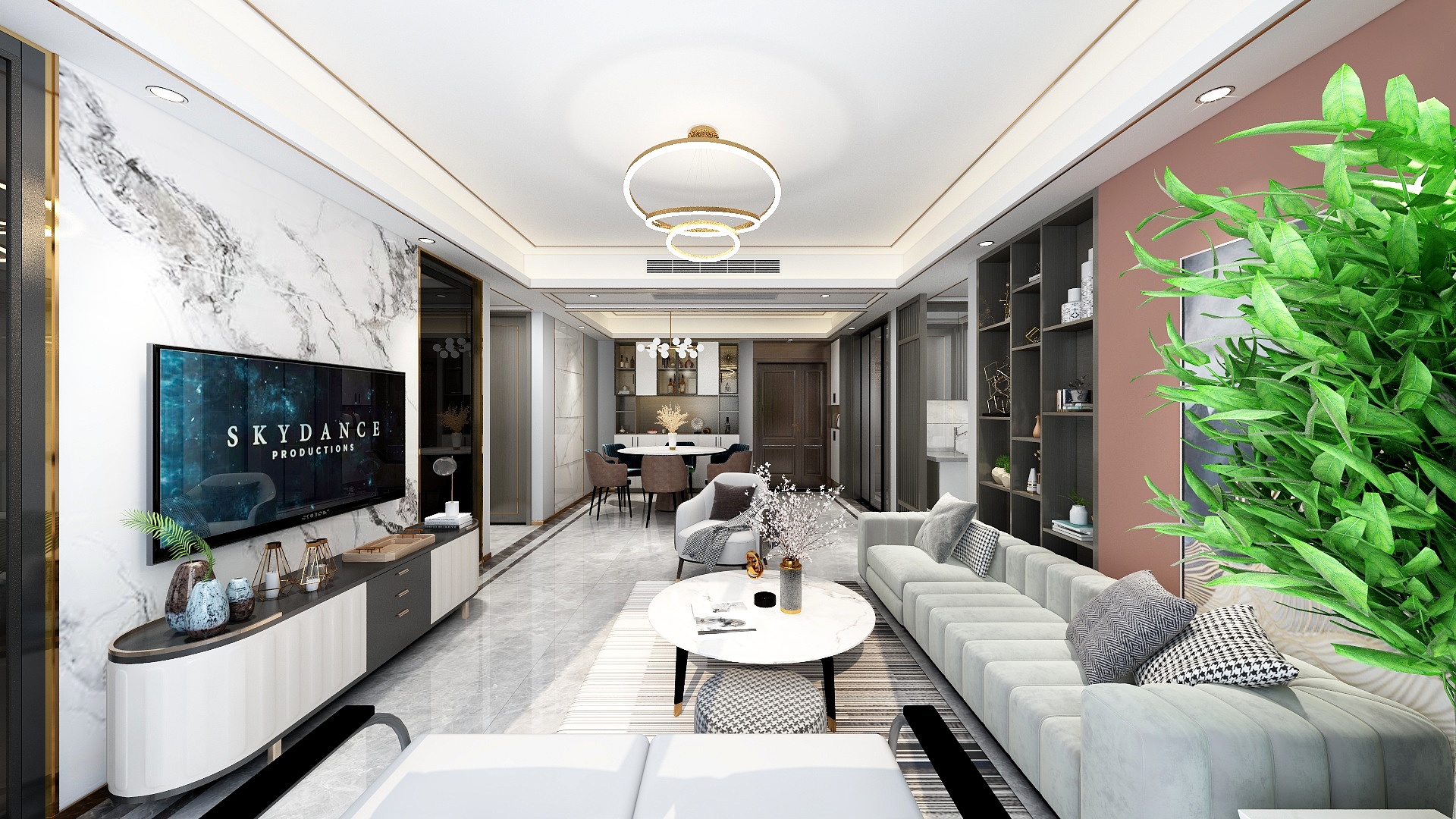 刘安明-T-御龙湾-现代轻奢装修效果图