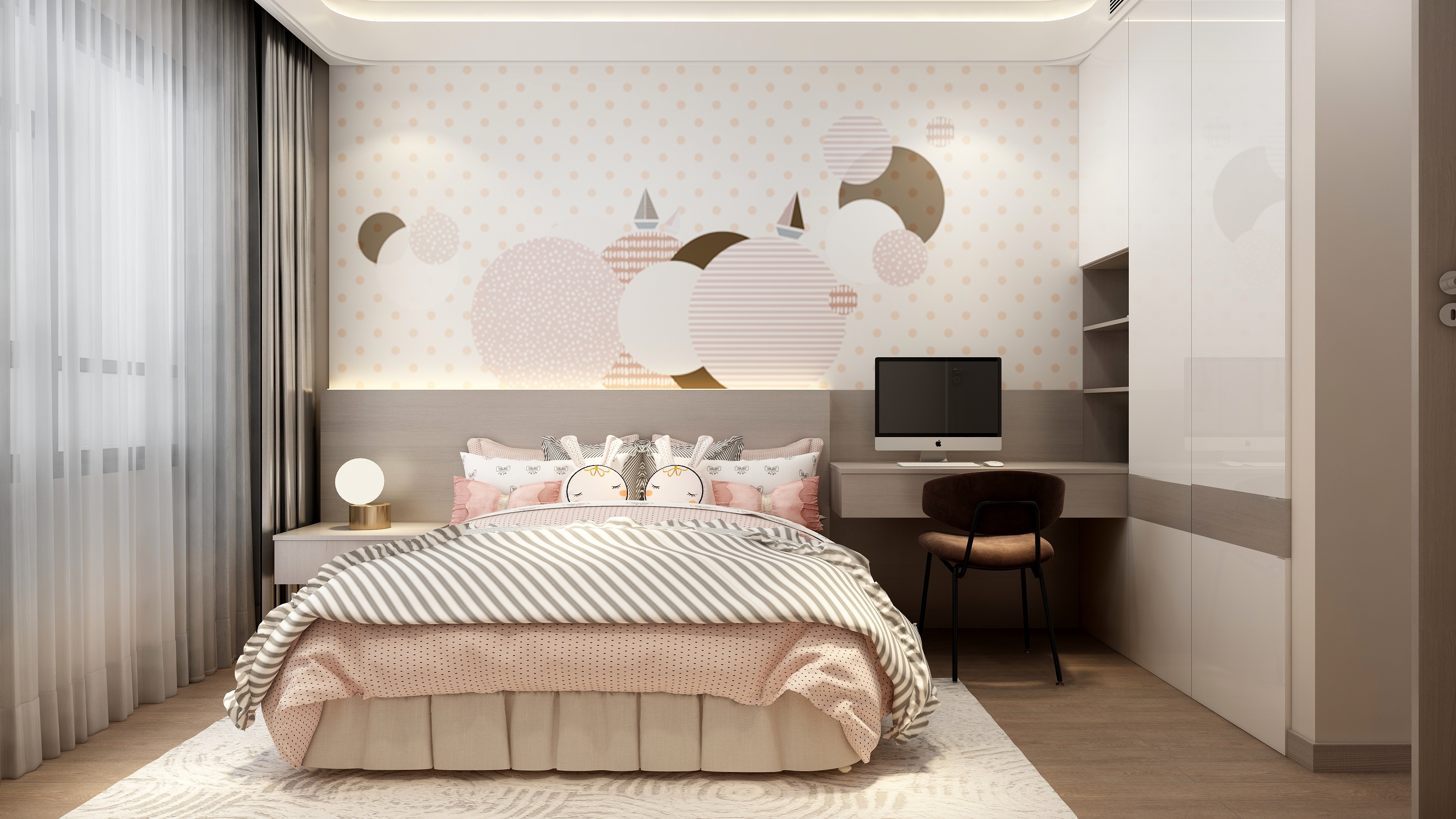 梁筑设计-《复式三层》新现代主义270平装修效果图