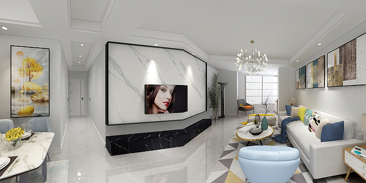 粒子子设计-骊山名居-装修设计方案