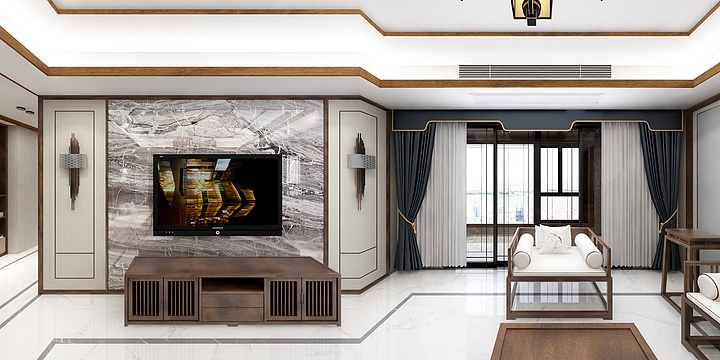室内设计_胡-新中式-装修设计方案