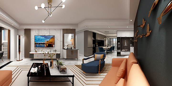 庭艺设计-海马国际（现代风格）-装修设计方案