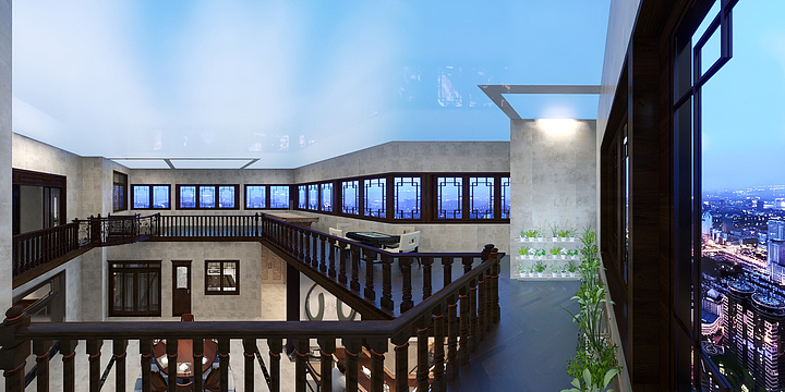 设计李李-滨河小区二层小院-装修设计方案