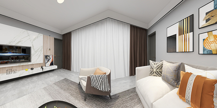 全案设计-田工-丽湖花园-湖蔚阁4c-装修设计方案