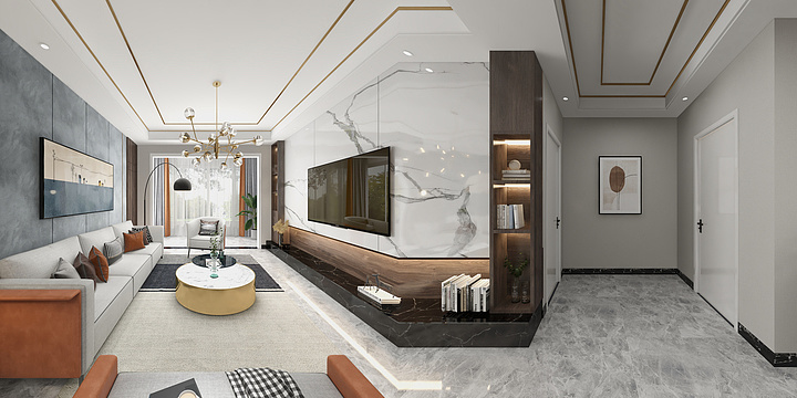 设计师玄机-121平现代轻奢-装修设计方案