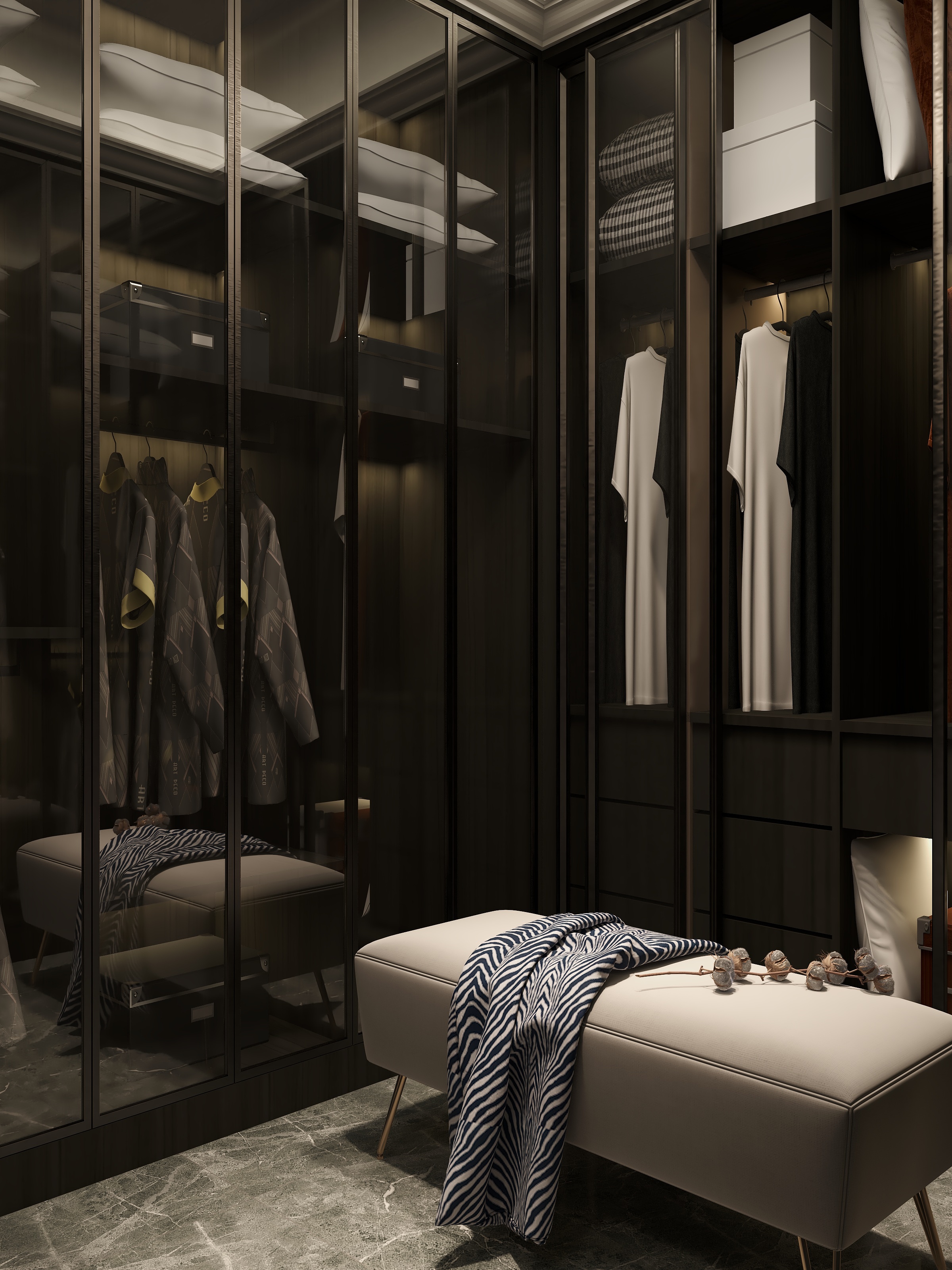 湛智华-港式420平5房-雨露装修效果图