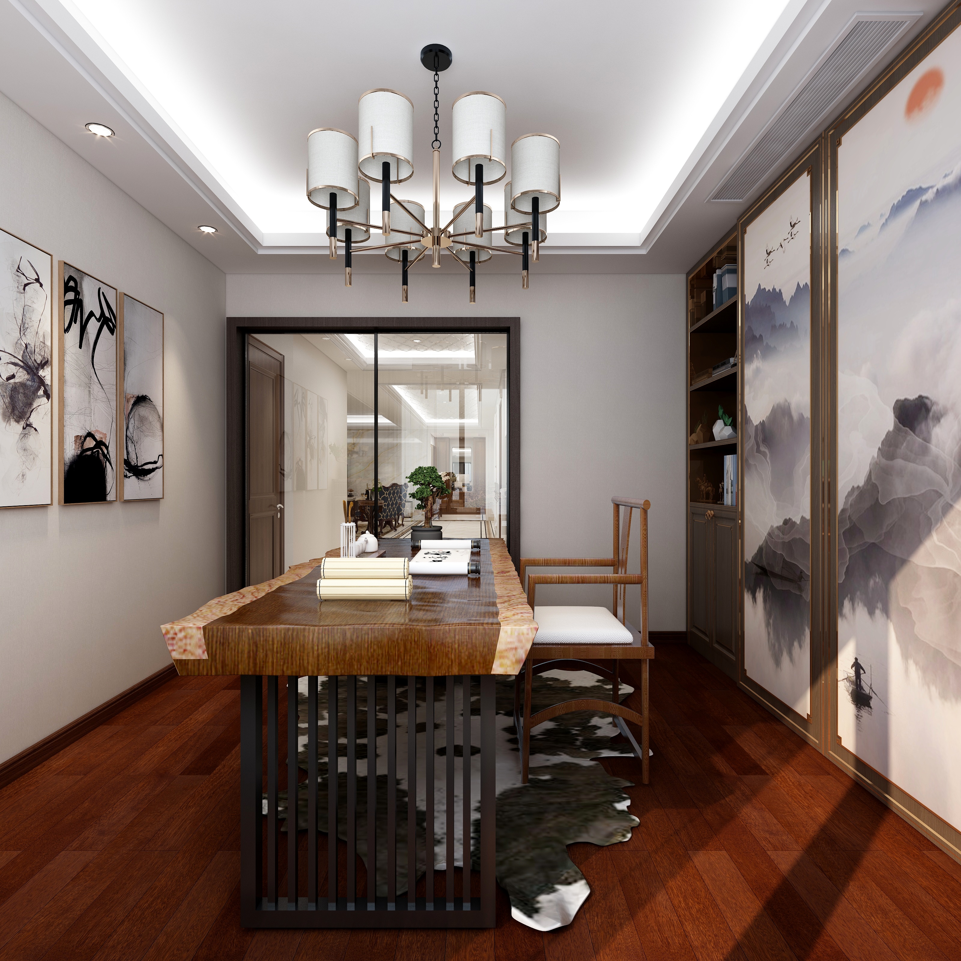 湛智华-简美341平6房装修效果图