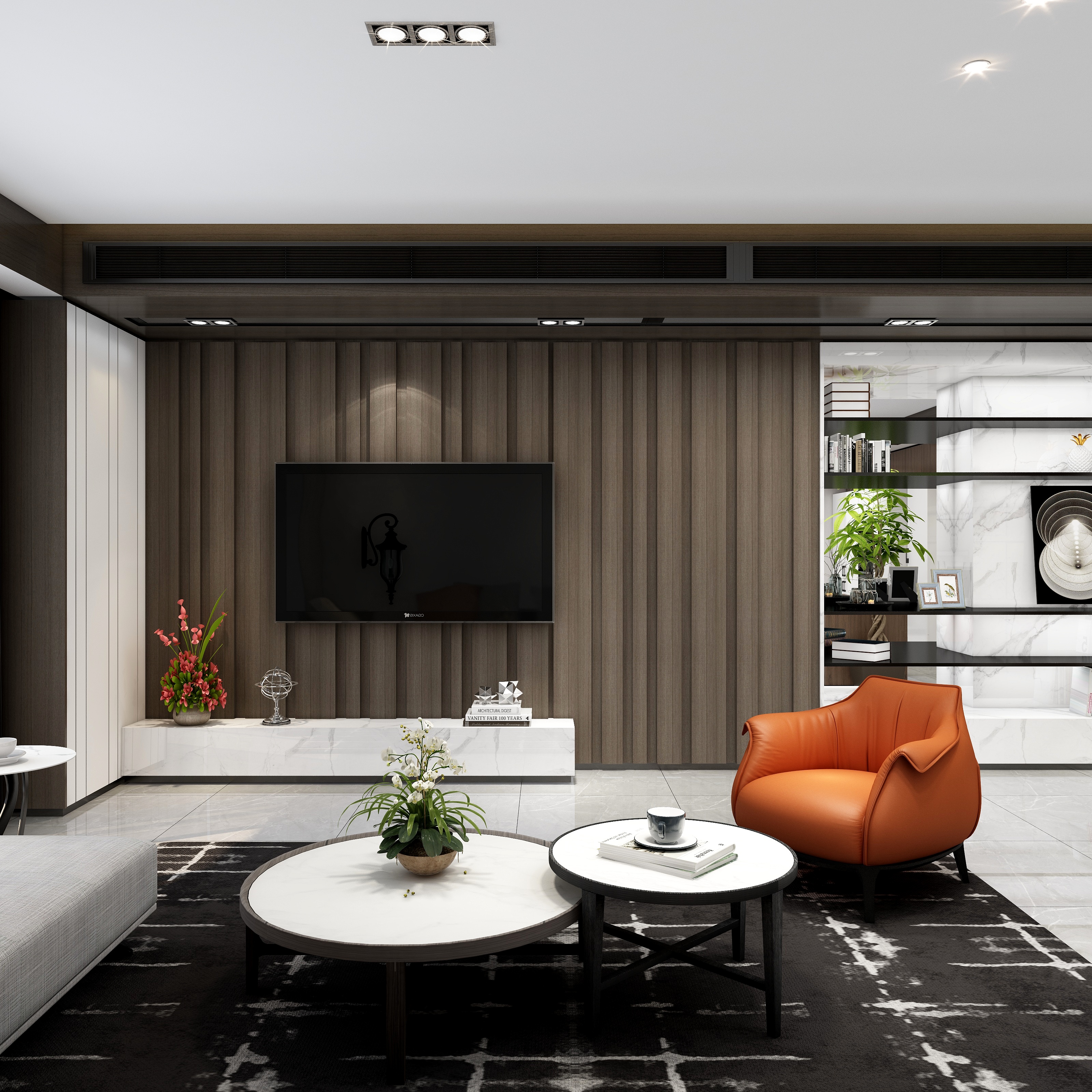 北风设计-170平方——极简现代雅宅-装修设计方案