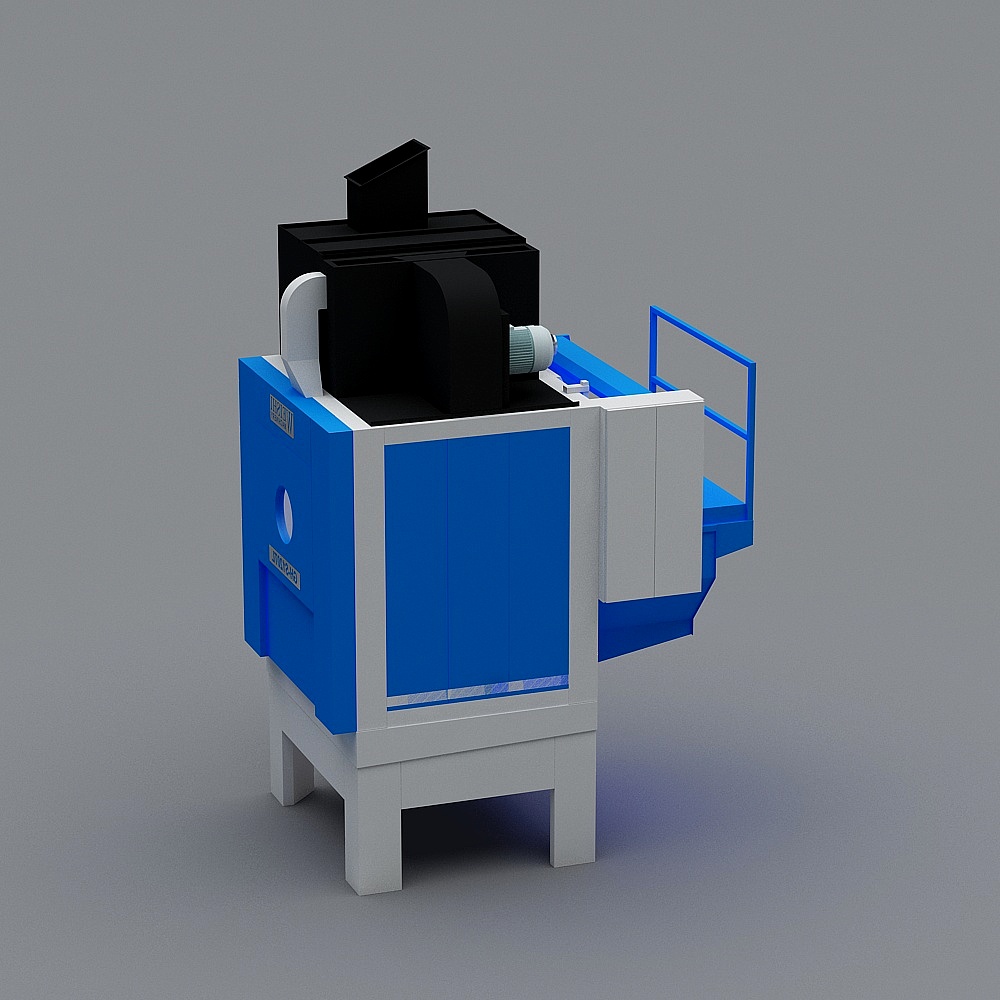 贯通式烘干机3D模型