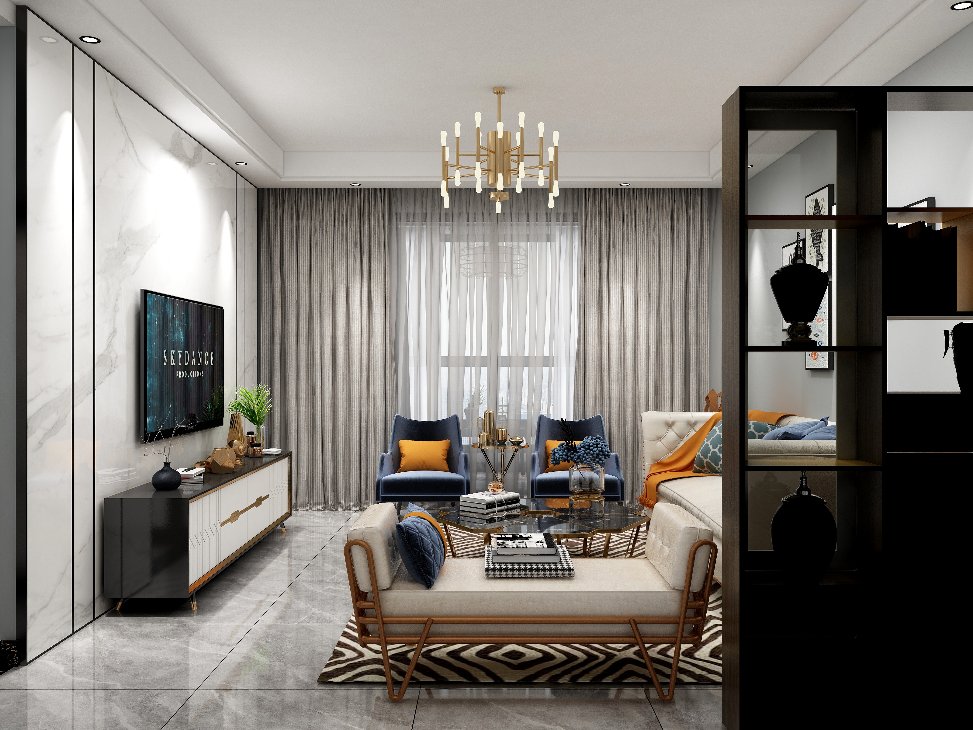 谢工的设计工作室-御观山龚教练-装修设计方案