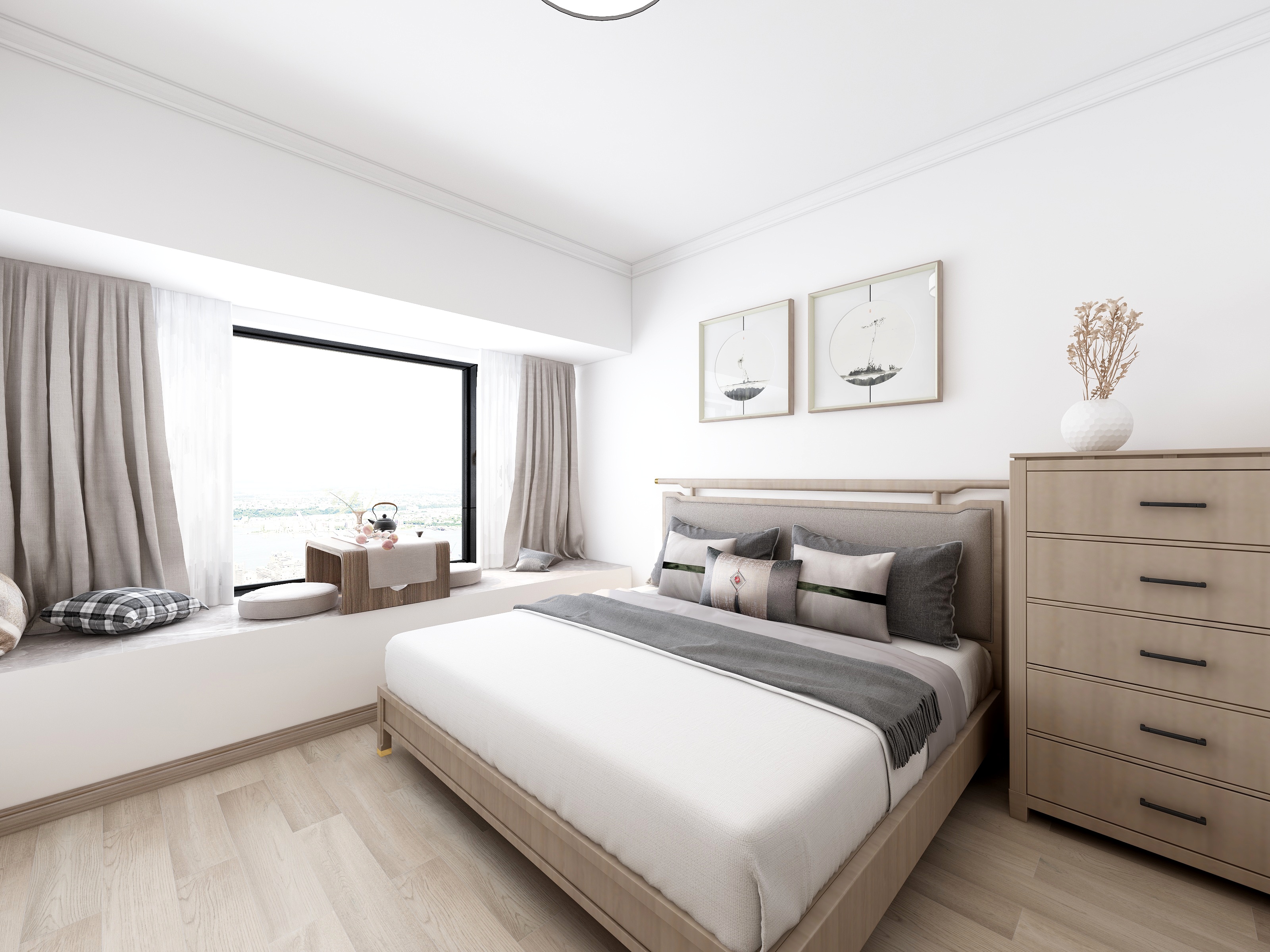 乂想想设计-新中式装修效果图