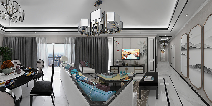 奎屯欧派健康整装-湖山悦165m²户型（四房两厅三卫）-副本-装修设计方案