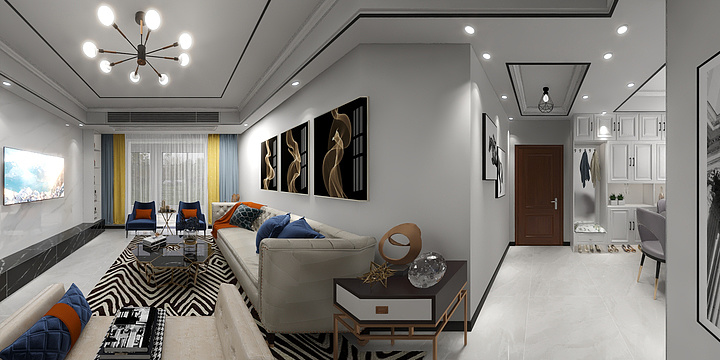 玮烨装饰设计-金盛御府7#3D1307S-装修设计方案