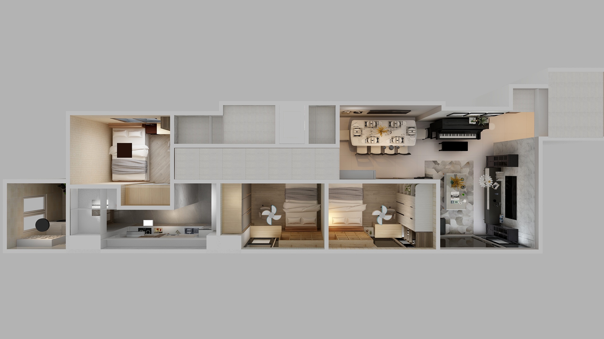 專業空間丈量x3D渲染-新北市新店區寶慶街5號-装修设计方案