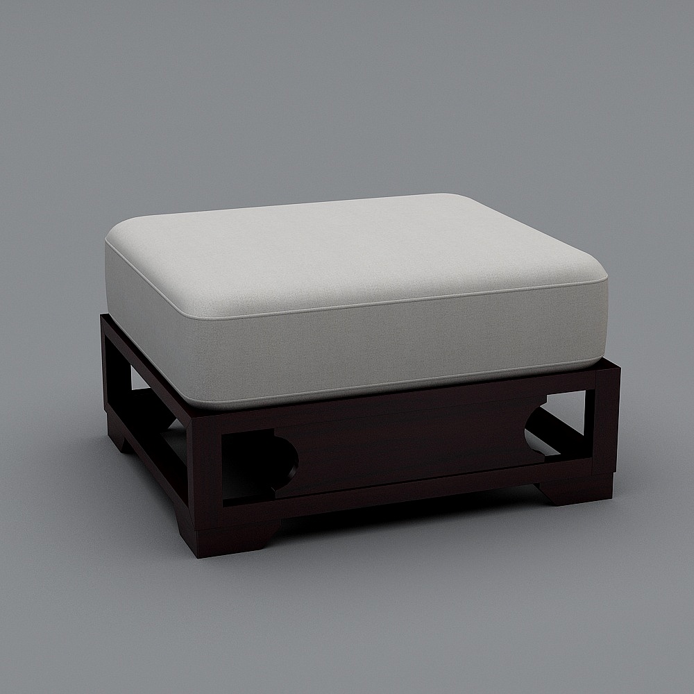 1306转角沙发脚踏3D模型
