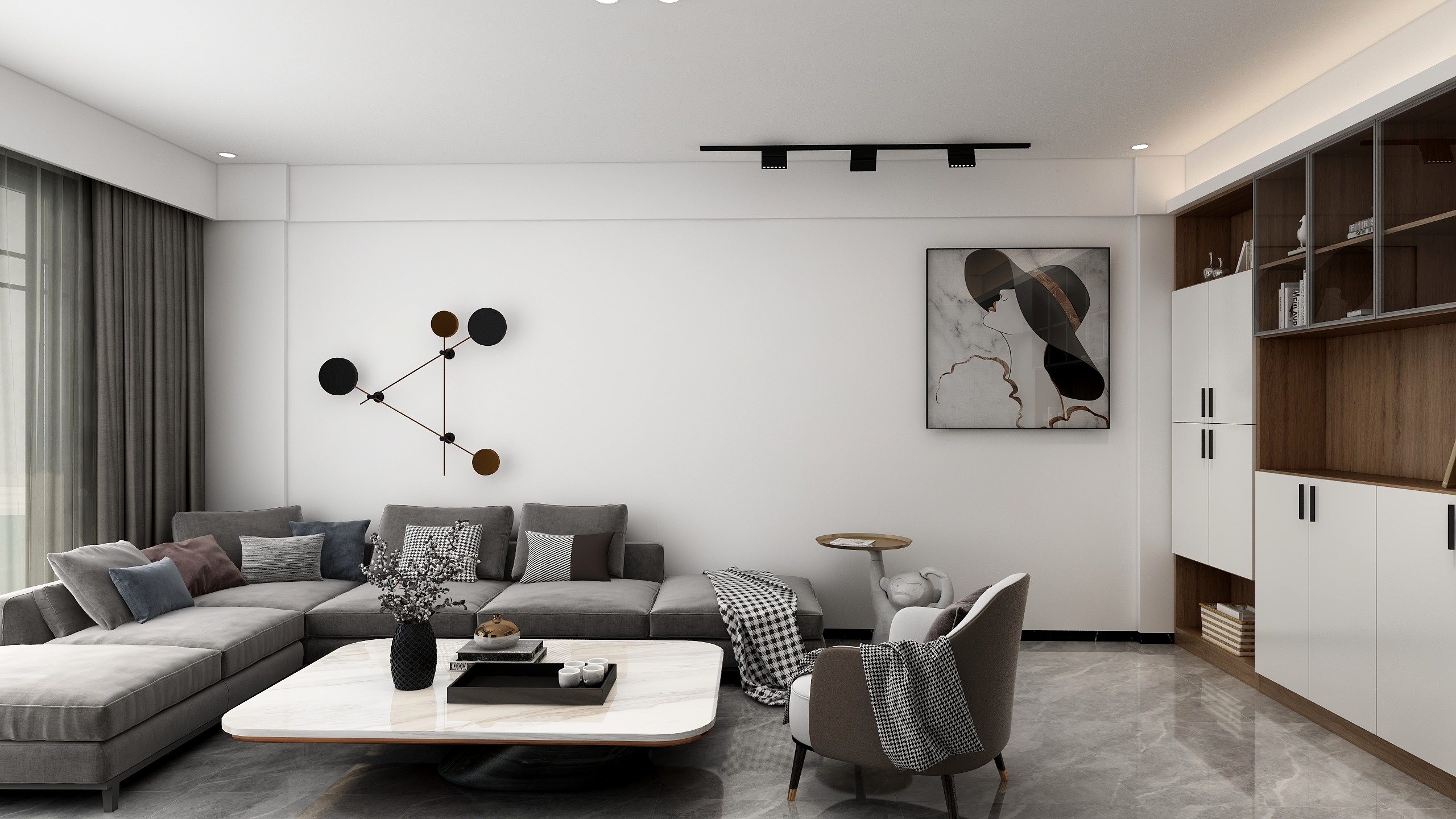 设计师文远-万隆公园一号张女士新居-装修设计方案