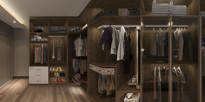 自定义Capricorn-衣帽间-装修设计方案