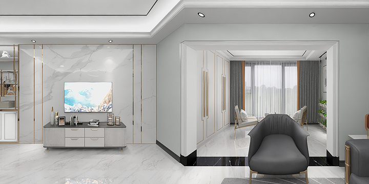 铁打的林驰-雍湖.公园里-轻奢-装修设计方案