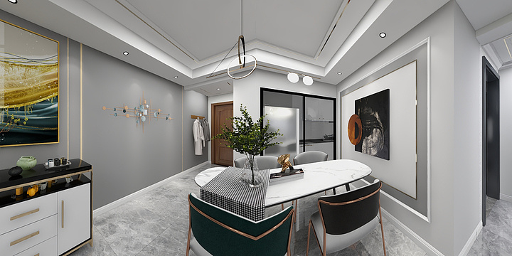 浔利装饰设计师一刘天浩-大足金科23-30-2轻奢-装修设计方案