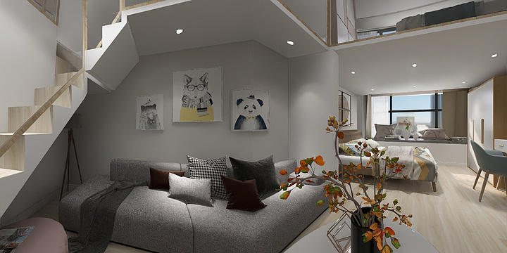 个人设计师阿言-临港十七区T3-1202-装修设计方案