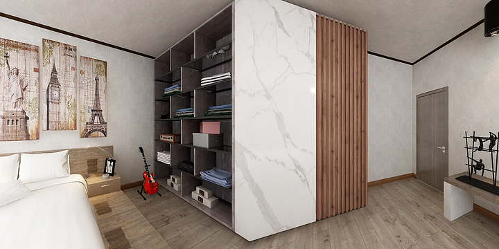 神丶无影-工业风卧室-装修设计方案