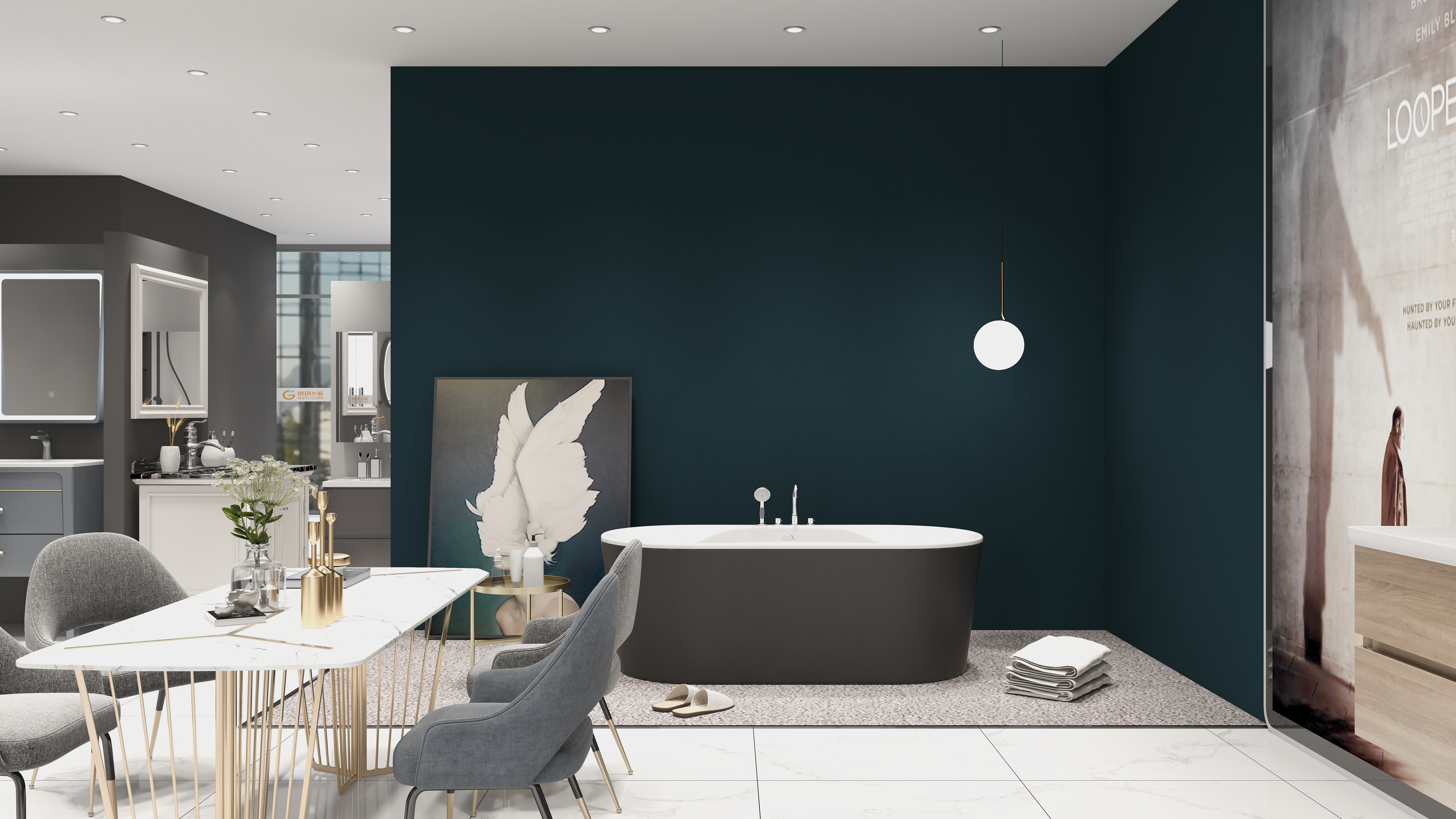 千饰空间-卫浴店铺设计-装修设计方案