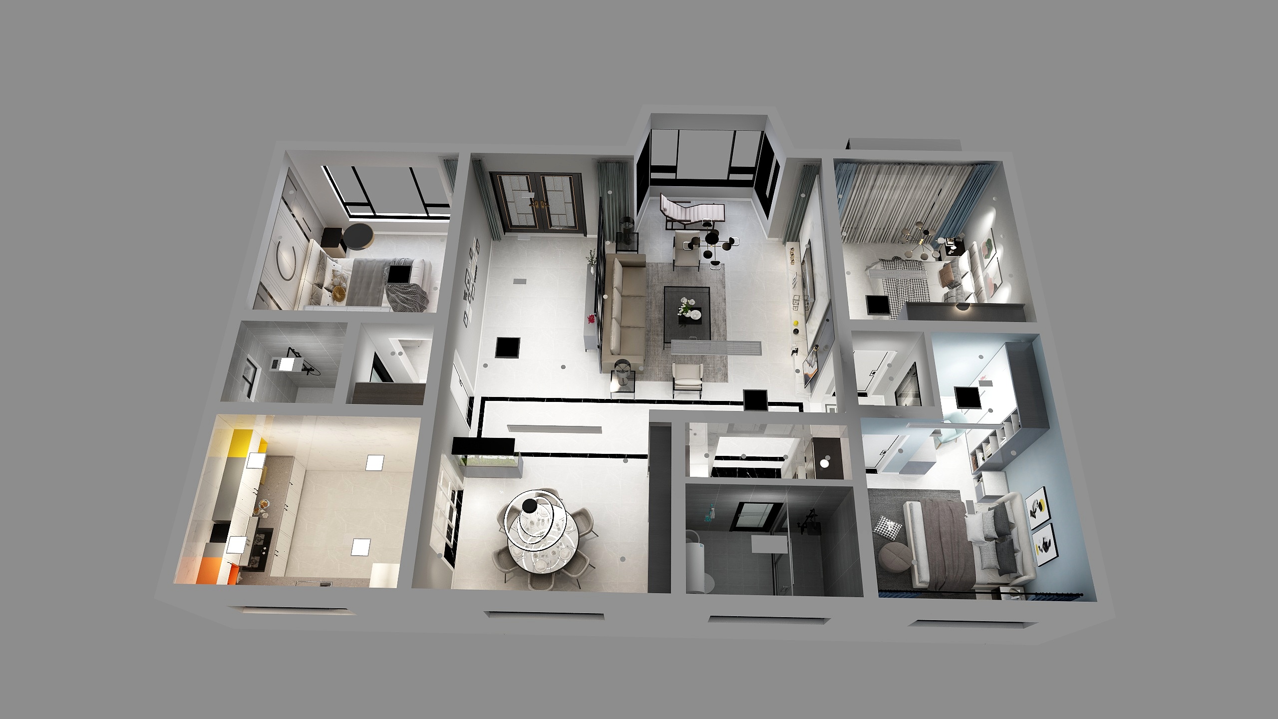 落小北-紫阳口自建房-装修设计方案