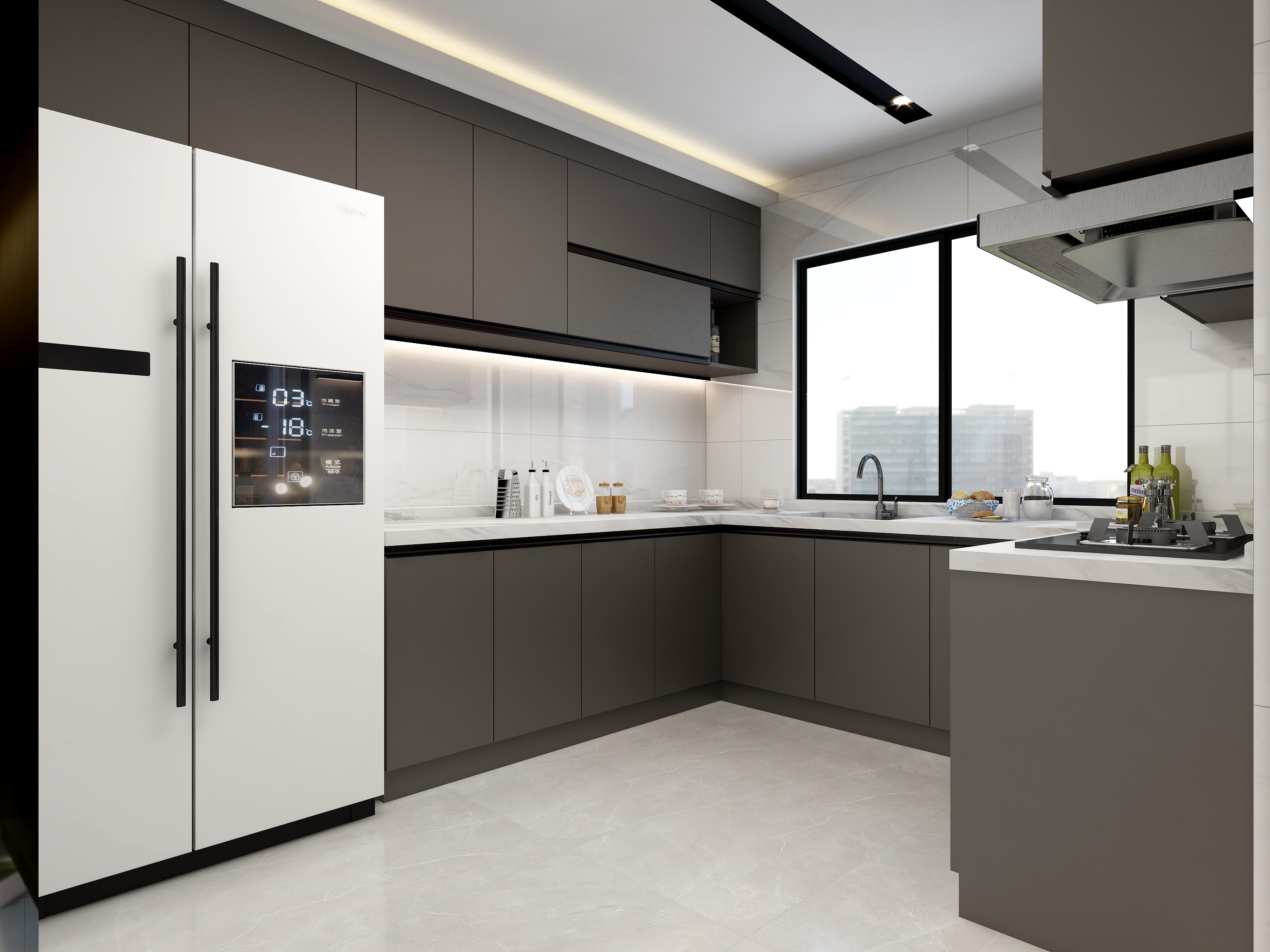 张煜强煜境设计-《转折点》一151平米港式轻奢三房装修效果图