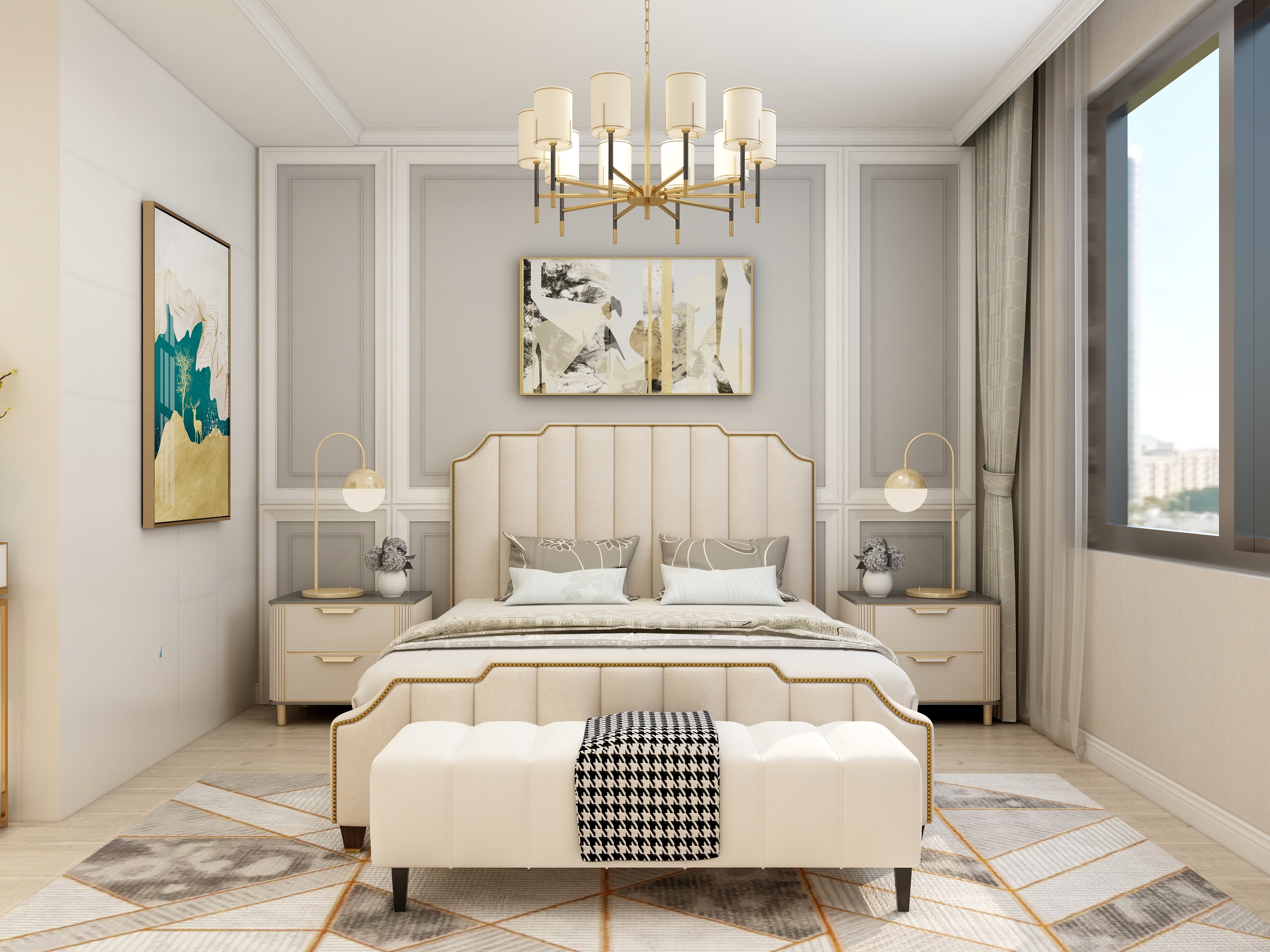 庄育霖-轻奢-西宁城北夏都名邸装修效果图