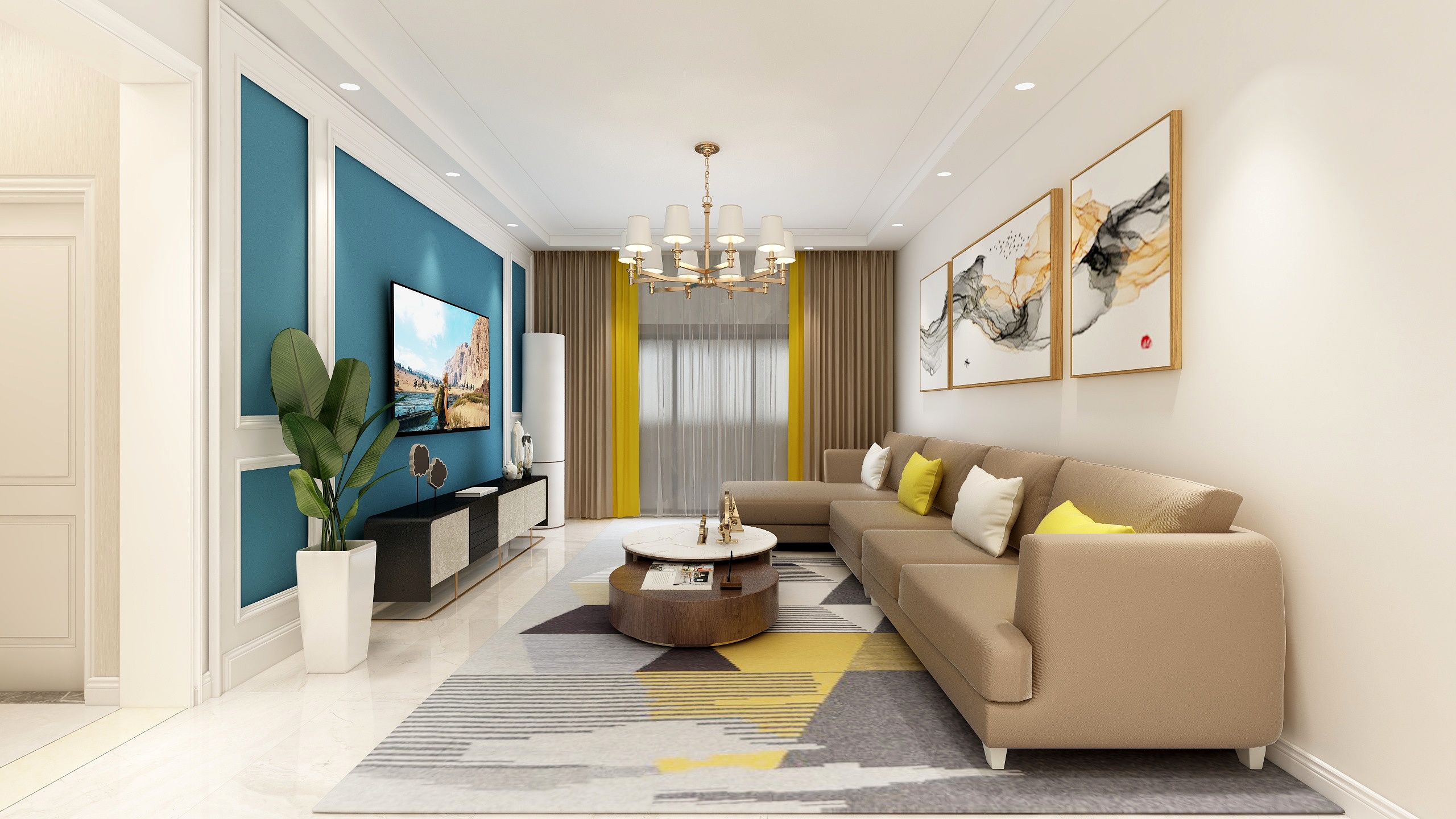 潍坊红田装饰-壹里阳光-装修设计方案