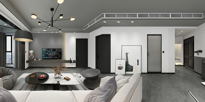 DesignerCP-祥和佳苑-吉野穗子（极简黑白灰）-9-10修改-装修设计方案