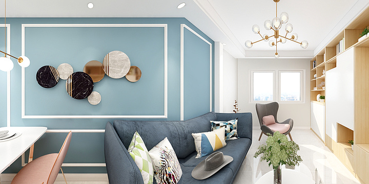 久九九-D2户型 万和斐丽75  2-装修设计方案