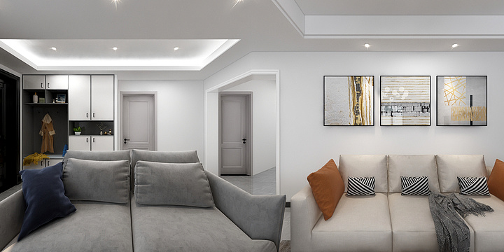 室内设计刘锐-杨家梁自建房一楼-装修设计方案