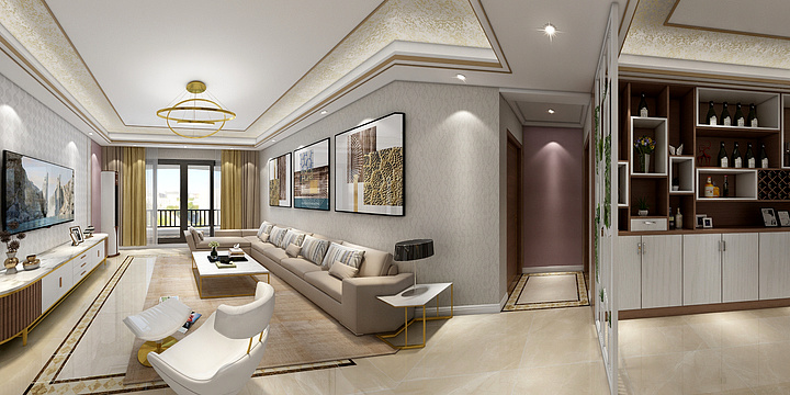 黄金水-城市花园-15A-03-效果1-装修设计方案