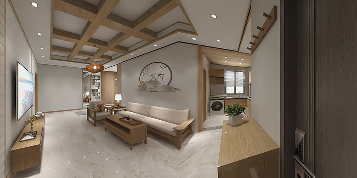 王鑫设计工作室-80平米两居日式设计-装修设计方案