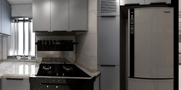 A华伟装饰设计-璟华苑15-1903户三室两厅-装修设计方案